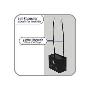 Appli Parts Condensador de ventilador de 5 mfd