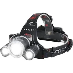 Boruit RJ3000 faro delantero recargable LED súper_1