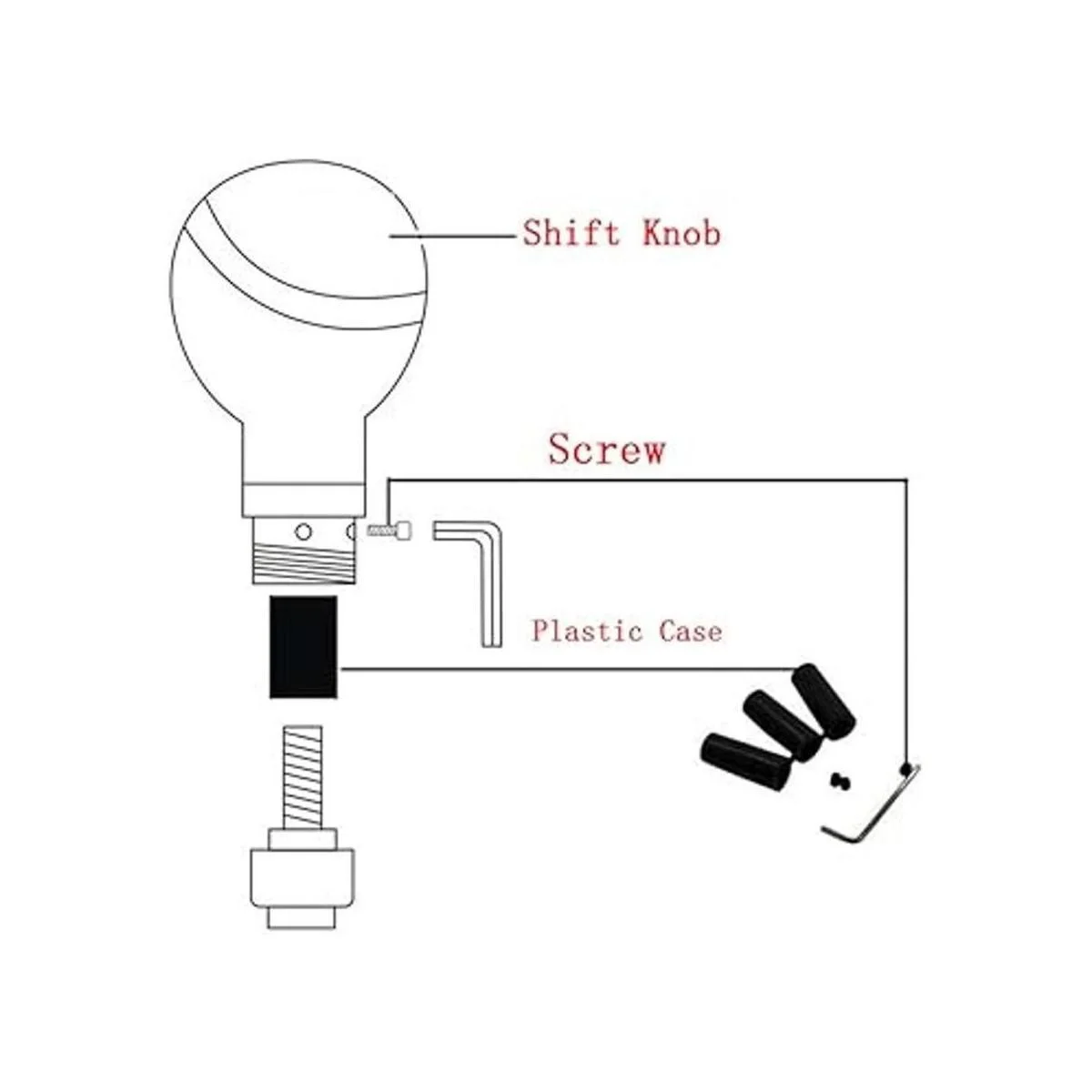 Perilla para palanca de cambio automática con forma de_4