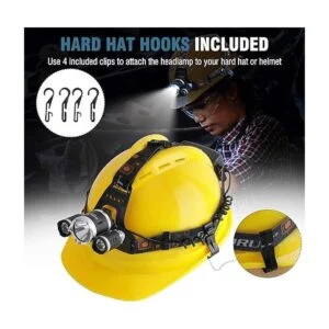 Boruit RJ3000 faro delantero recargable LED súper_3