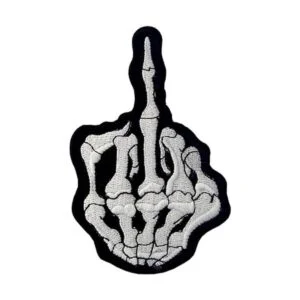 EmbTao Parche bordado con diseño de fantasma de dedo_2