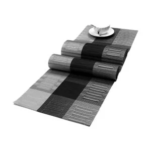 SHACOS Caminos de mesa de vinilo tejido lavables para_1