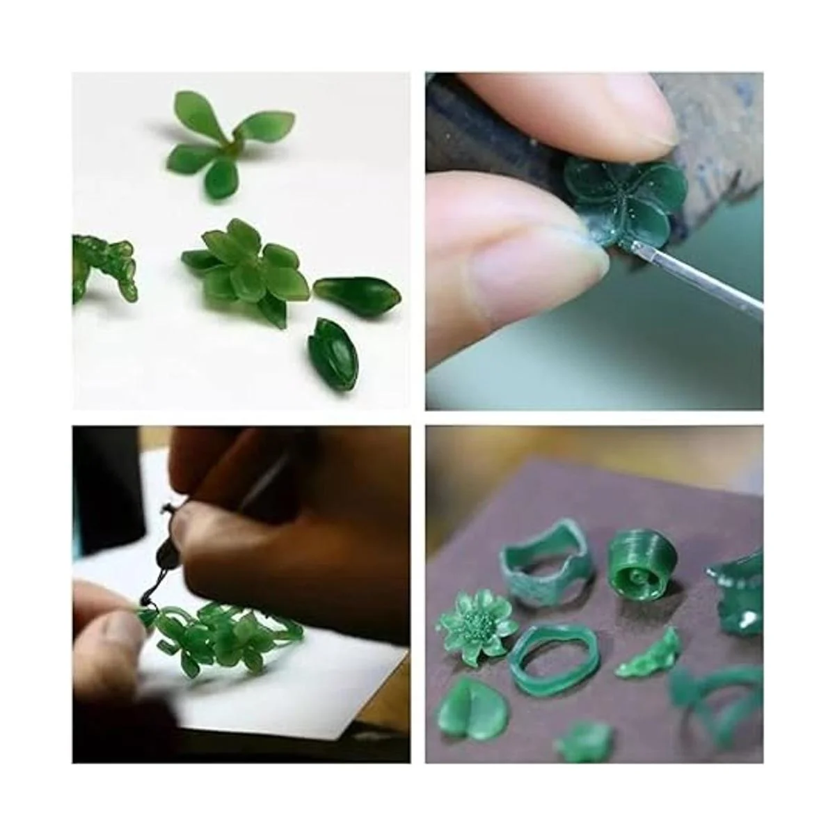 PHYHOO Tubo de cera de talla verde para molde de anillo_3