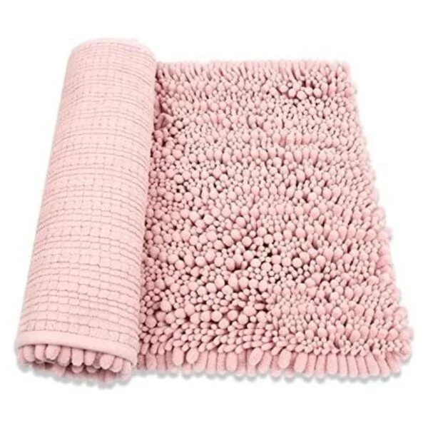 HomDSim tapete para piso de baño de felpa absorbente tela_1