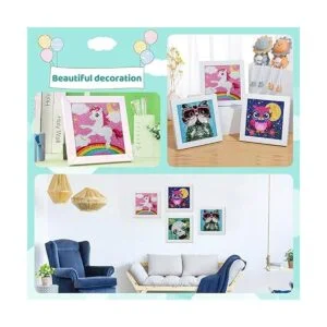 JLHANT Juego de 4 piezas de pintura de diamante 5D para