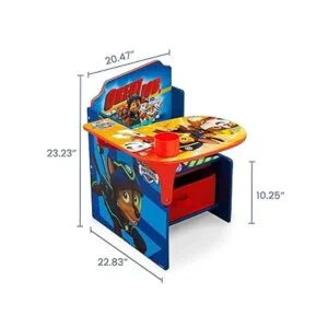 Silla escritorio con contenedor de almacenamiento Delta_6