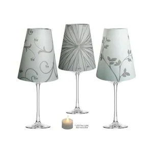 Royal diseños Vellum tulipas de vidrio de vino Multi