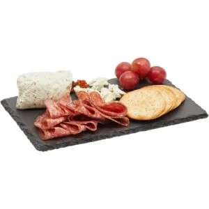 Minitablas de pizarra para servir quesos. Charolas de