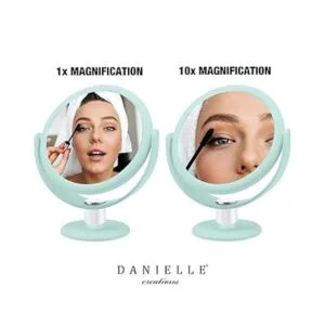 Danielle 10X Soft Touch Round Vanity Mirror Seafoam_2