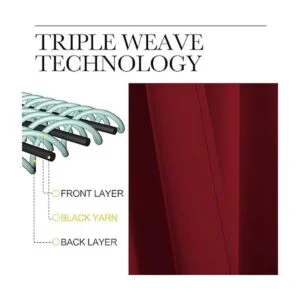 NICETOWN Cortinas opacas con bolsillo para barra 42_5