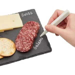 Minitablas de pizarra para servir quesos. Charolas de