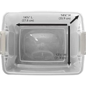 Sterilite 19373V06 Bolsa de estante de 50 cuartos 47_4