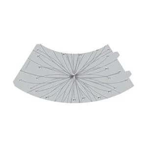 Royal diseños Vellum tulipas de vidrio de vino Multi