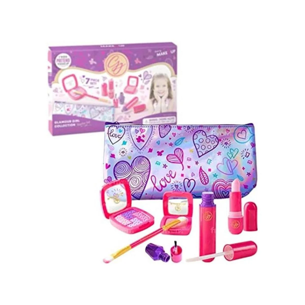 Juego de maquillaje ideal para niños. fabricado con_1