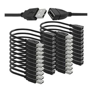 Paquete de 20 cables adaptadores de enchufe USB 2.0 macho_1