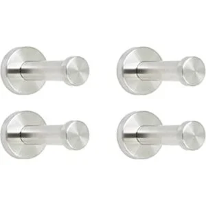 NELXULAS Ganchos cortos de acero inoxidable cepillado para_1