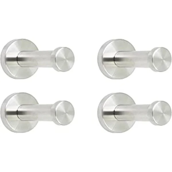 NELXULAS Ganchos cortos de acero inoxidable cepillado para_1