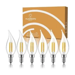 Juego de bombillas LED regulables E12 4 W equivalente a