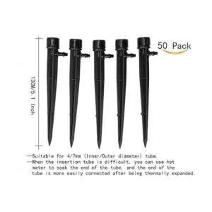 CTKcom Goteros ajustables de riego de flujo de agua de 360