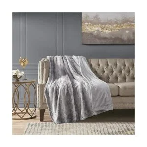 Madison Park Zuri Manta de piel sintética de gran tamaño