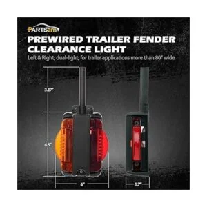 Luz LED de defensa de trailer Set2 doble cara 4 pulgadas_2