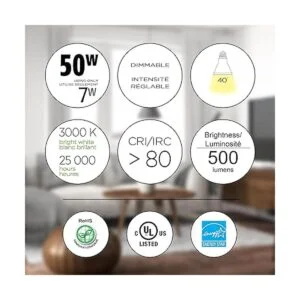 Luminus plyc3223 PAR20 Flood 7 W 50 W 550 lúmenes_3