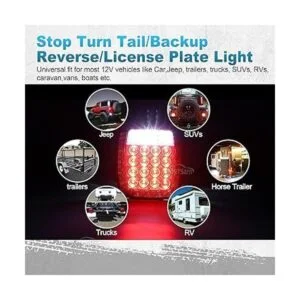 Partsam Par de 38 luces LED universales de freno trasero_5