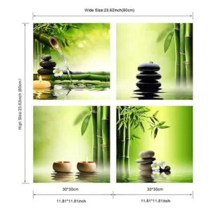 Pyradecor 4 lienzos XL enmarcados contemporáneos con_6