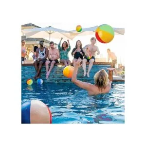 Pelota inflable de playa Party Rainbow pelotas para agua_5