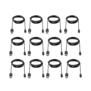 Smays Cable micro USB a granel negro de 3 pies paquete de_1