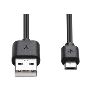 Smays Cable micro USB a granel negro de 3 pies paquete de_2