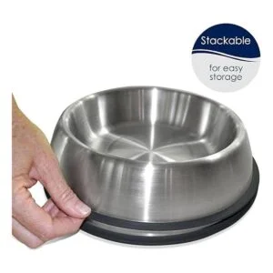 PetFusion Premium Juego de 2 cuencos de acero inoxidable_3