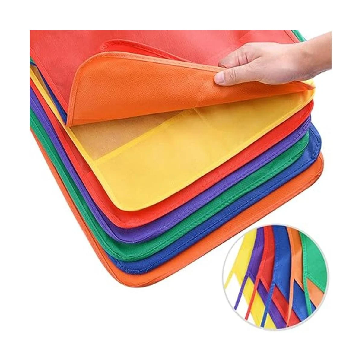 12 paquetes con 6 colores de delantales para niños para