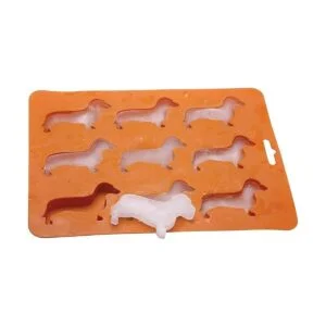 LYWUU Molde de silicona con forma de perro salchicha para_3