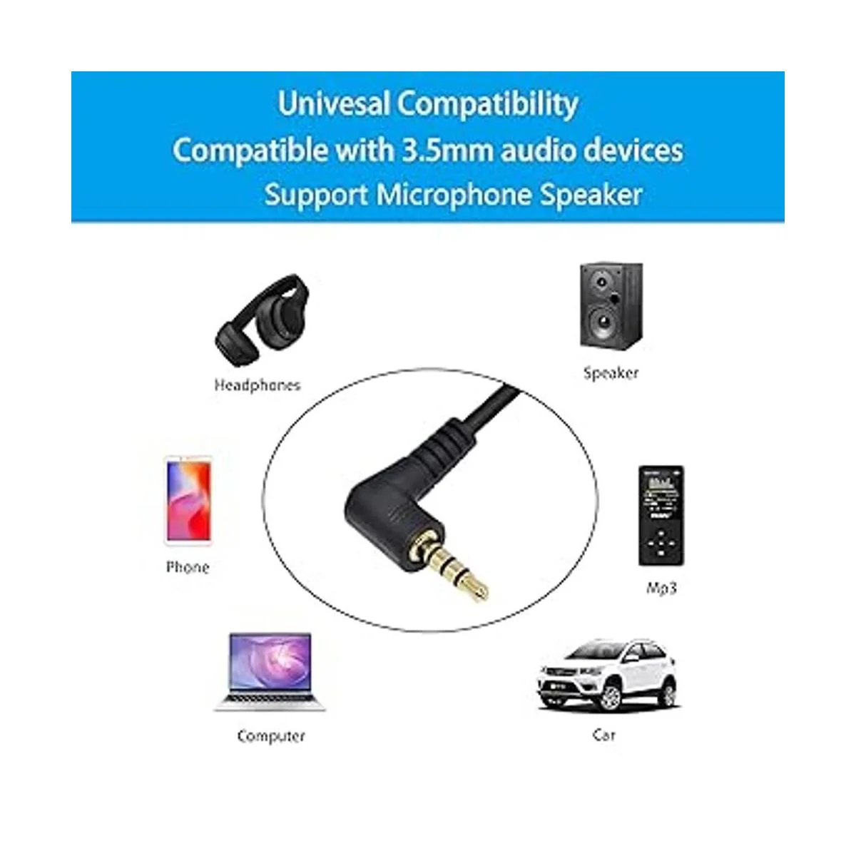 CERRXIAN Cable en espiral de audio auxiliar de extensión_2