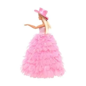 BARWA Vestido de novia blanco con velo y princesa rosa