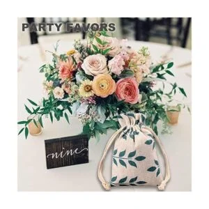 MetaU Burlap Bags With Drawstring Storage Bag Sachets Bag