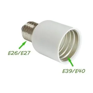 Paquete de 2 adaptadores E26 a E39 ampliar el enchufe E26_4