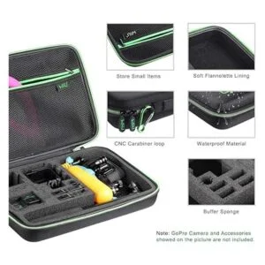 HSU Funda de transporte grande para GoPro Hero 2018_5