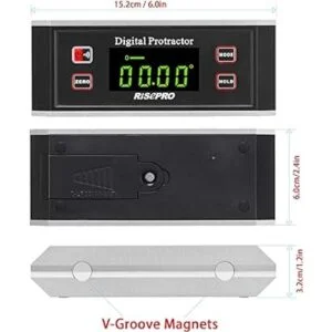 RISEPRO Inclinómetro transportador digital buscador de_2