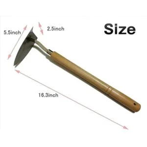 Tomerry Japonés Jardín Paisajismo Triángulo Azada con Hoja_3