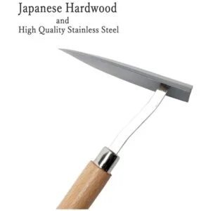 Tomerry Japonés Jardín Paisajismo Triángulo Azada con Hoja_2