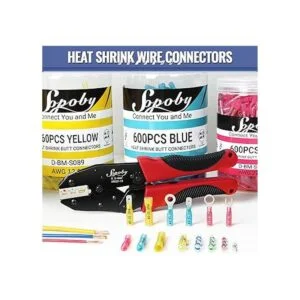 Sopoby Juego de conectores termorretráctiles para cable_6