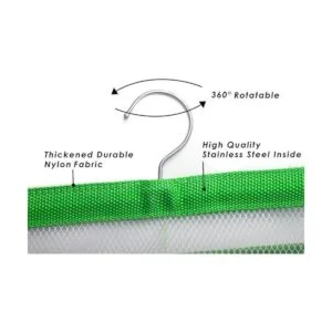 ALYER 6 bolsillos de almacenamiento colgante de malla para_2