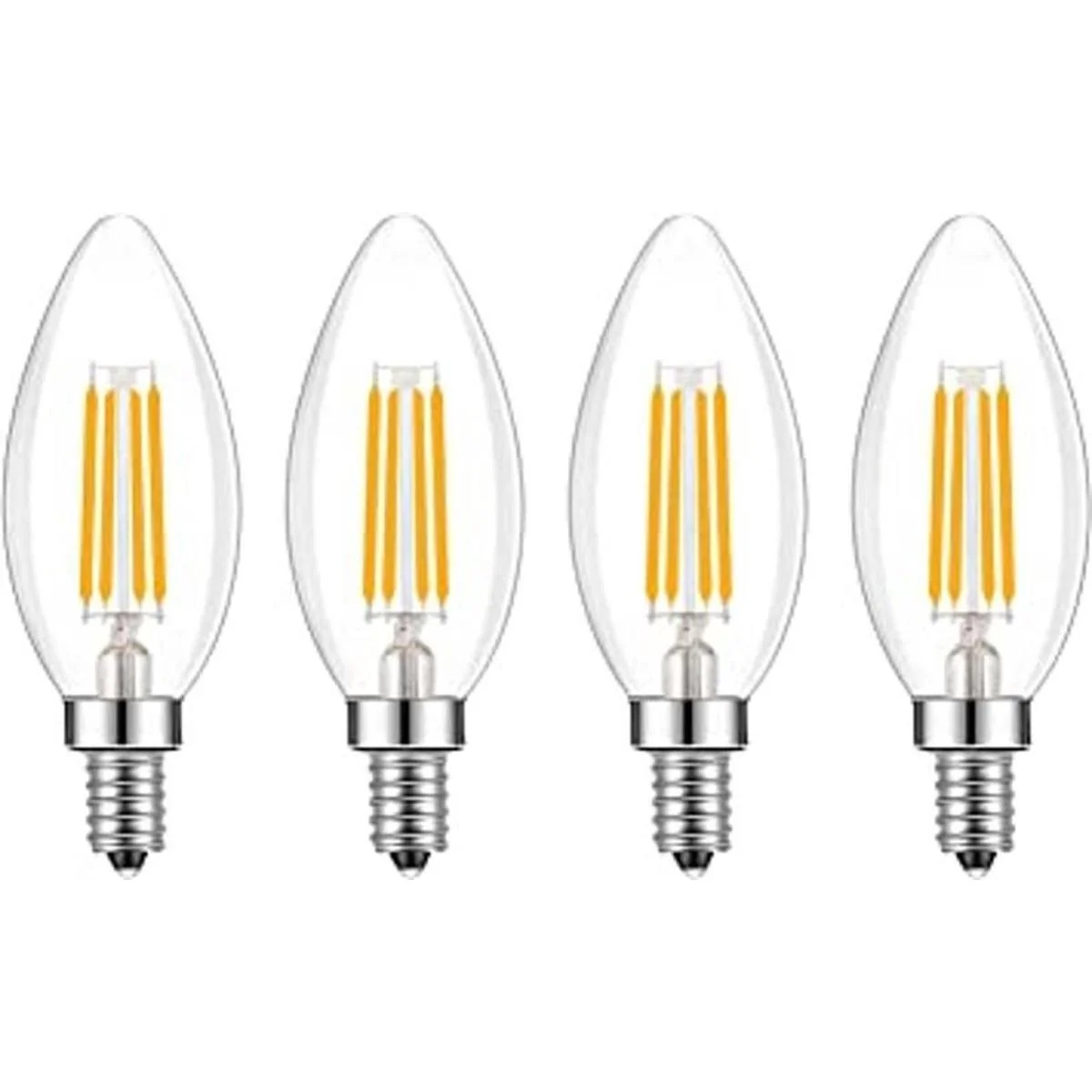 Lamsky Bombilla LED de base E14 con forma de vela de