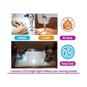 Lamsky BA15D Bombilla LED de doble contacto para máquina