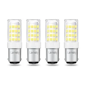 Lamsky BA15D Bombilla LED de doble contacto para máquina