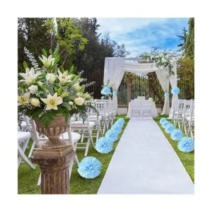 18 pompones de papel para colgar pañuelos bolas de