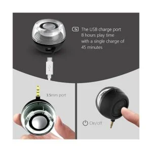 Altavoz portátil Leadsound Crystal 3W 1.063 in 8 Mini_2