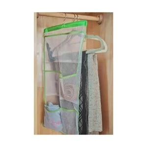 ALYER 6 bolsillos de almacenamiento colgante de malla para_6